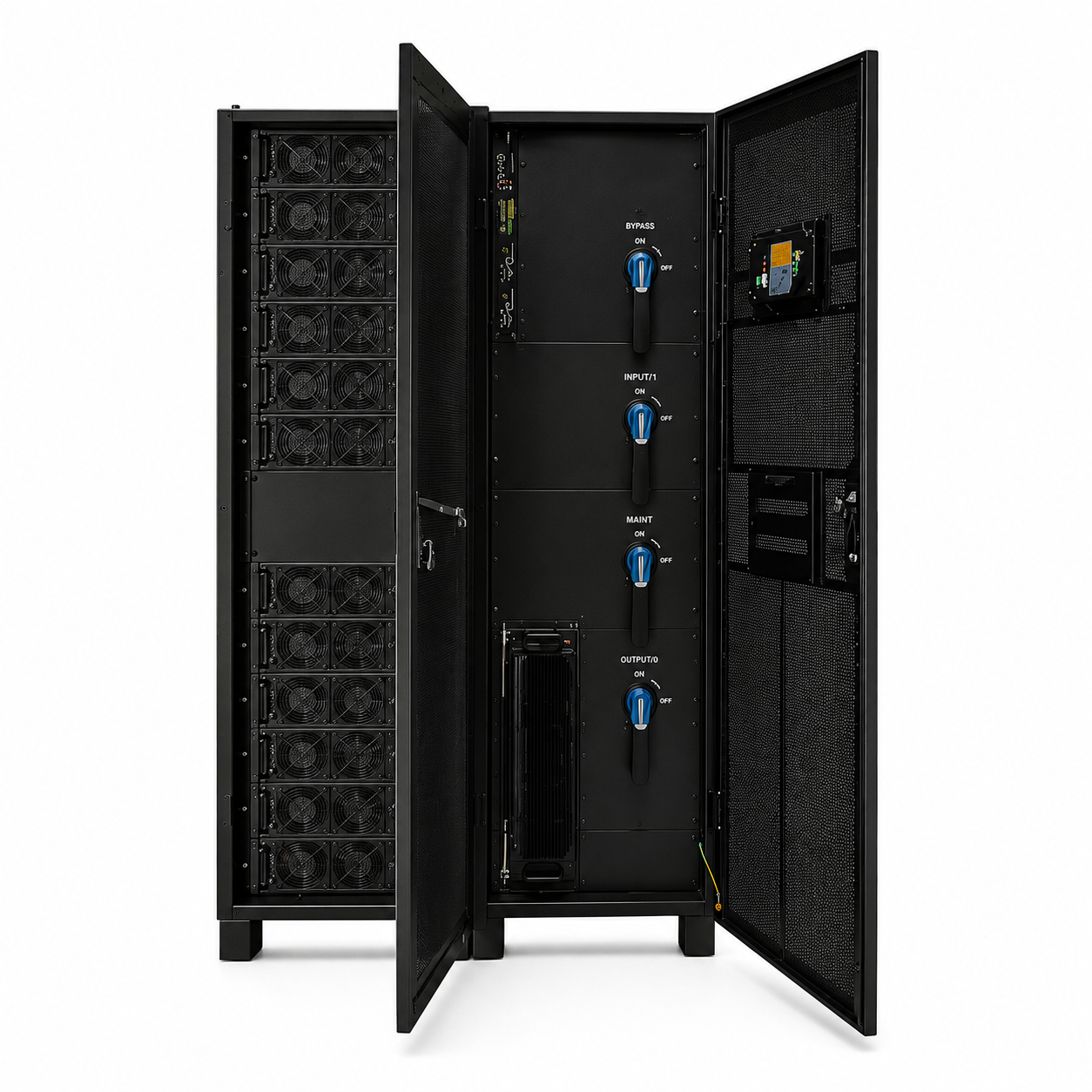 Миниатюра: Купить ИБП Ермак 500-М50Л: 500 кВА / 500 кВт, On-Line, Tower, фазы 3 в 3. Цена и характеристики в &laquo;Прайм Электро&raquo;.