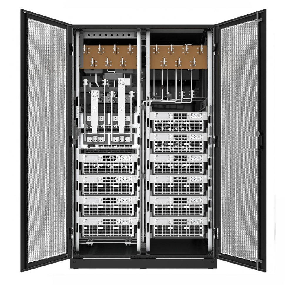 Миниатюра: Купить силовой шкаф HIDEN Expert HEM1000-100X: 100&ndash;1000 кВА / 100&ndash;1000 кВт. Для модульной системы бесперебойного питания. Характеристики и заказ.