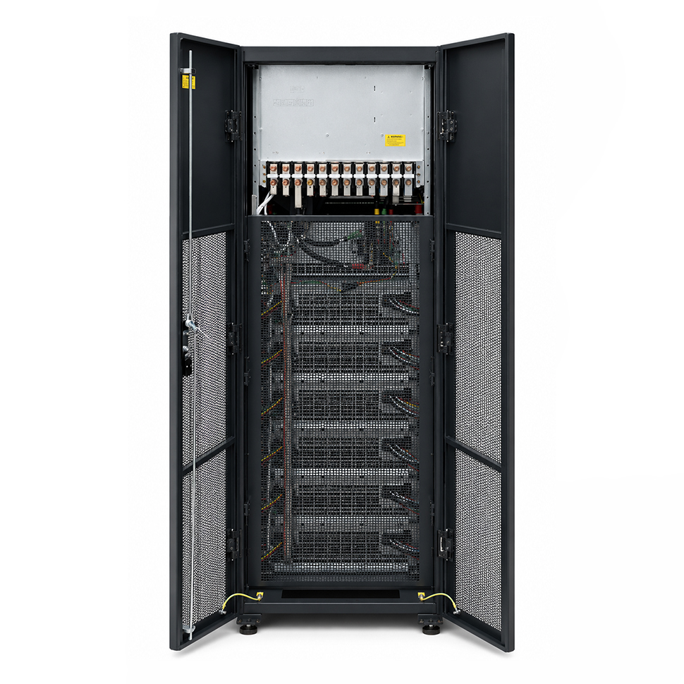 Миниатюра: Купить силовой шкаф HIDEN Expert HEM150-25X: 150 кВА / 25 кВт, Rack/Tower. Для модульной системы бесперебойного питания. Характеристики и заказ.
