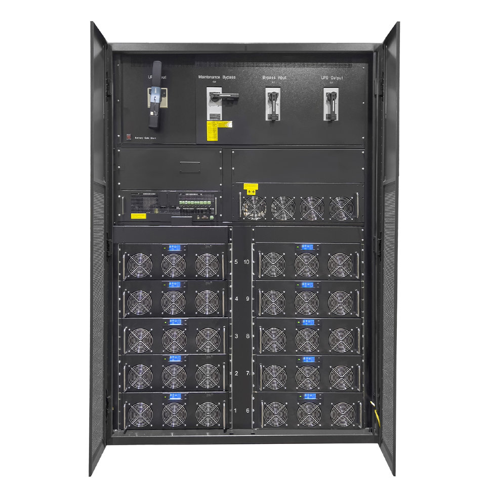 Миниатюра: Купить силовой шкаф HIDEN Expert HEM500-50X: 500 кВА / 500 кВт. Для модульной системы бесперебойного питания. Характеристики и заказ.