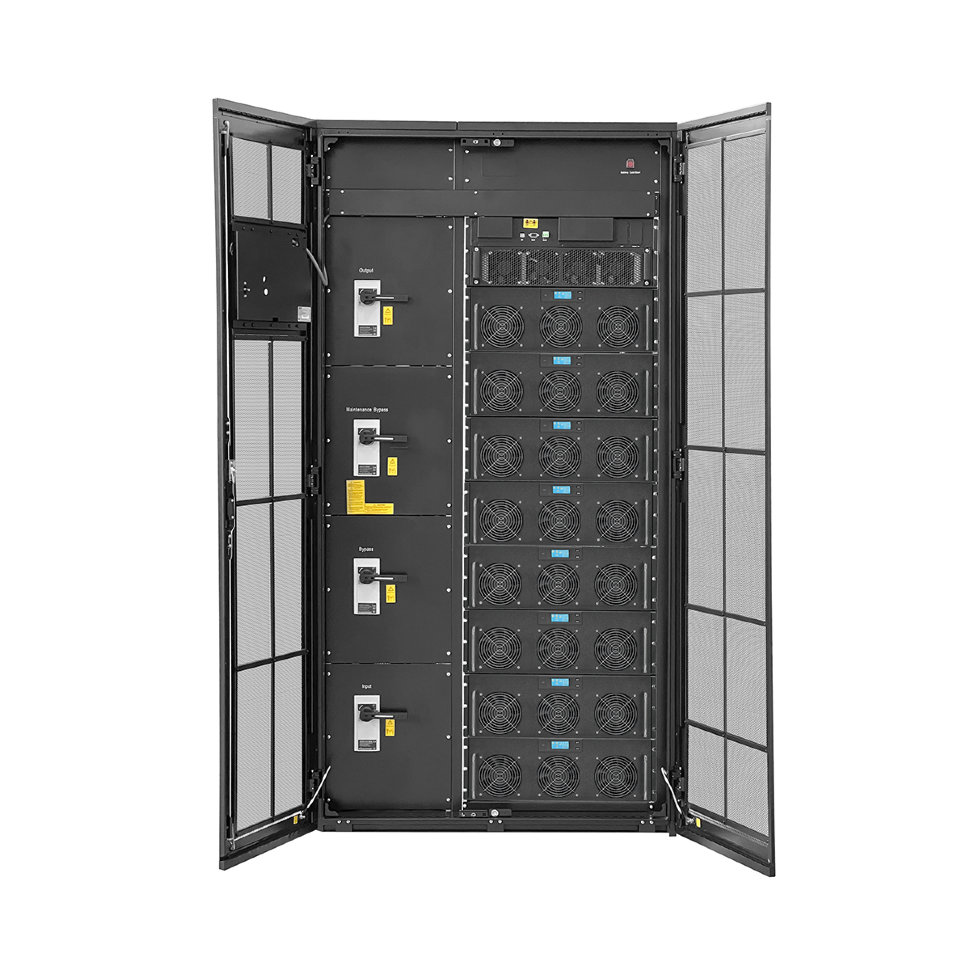 Миниатюра: Купить силовой шкаф HIDEN Expert HEM400-50X: 400 кВА / 400 кВт. Для модульной системы бесперебойного питания. Характеристики и заказ.