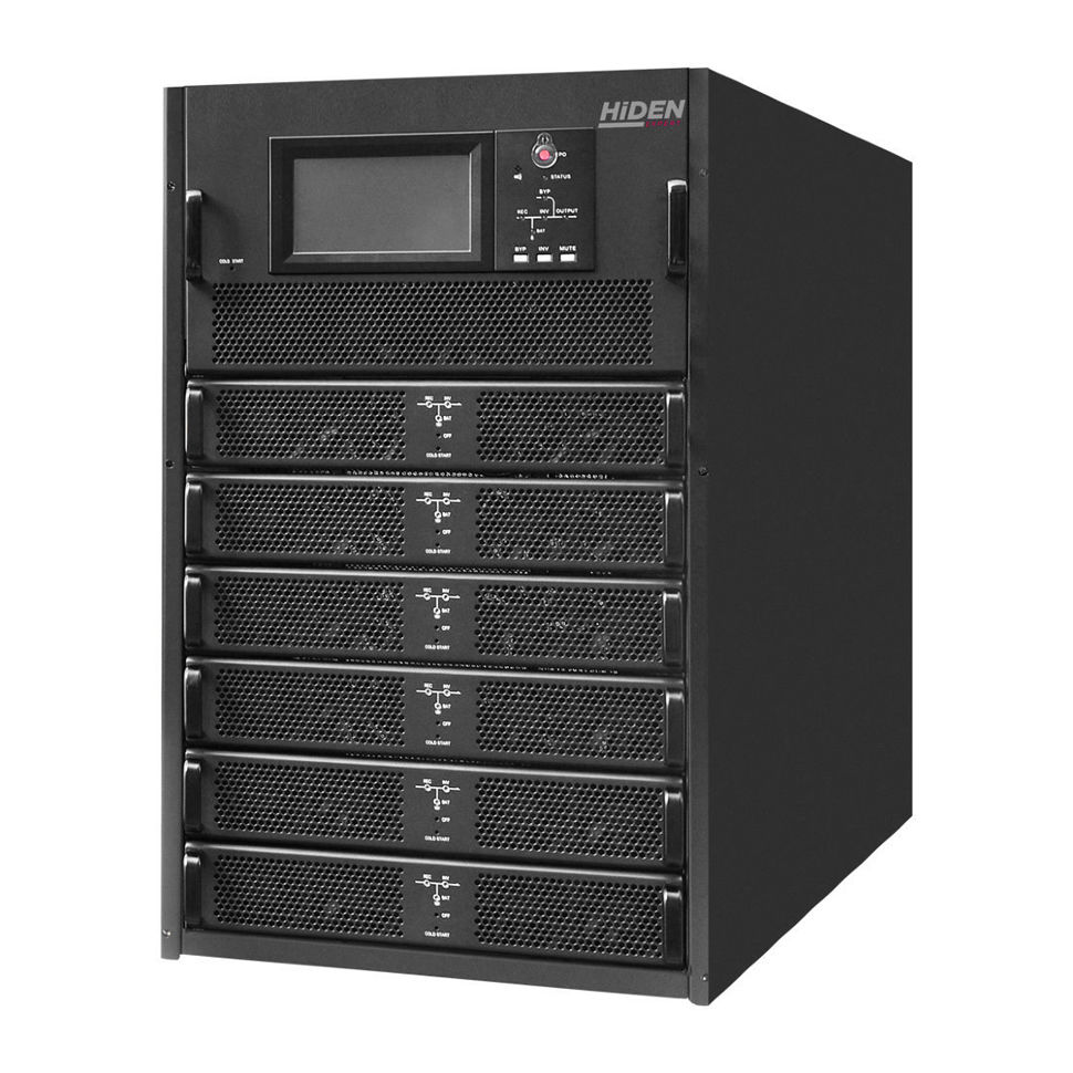 Миниатюра: Купить силовой шкаф HIDEN Expert HEM150/25C-W/O PDU: 150 кВА / 150 кВт, Rack/Tower. Для модульной системы бесперебойного питания. Характеристики и заказ.