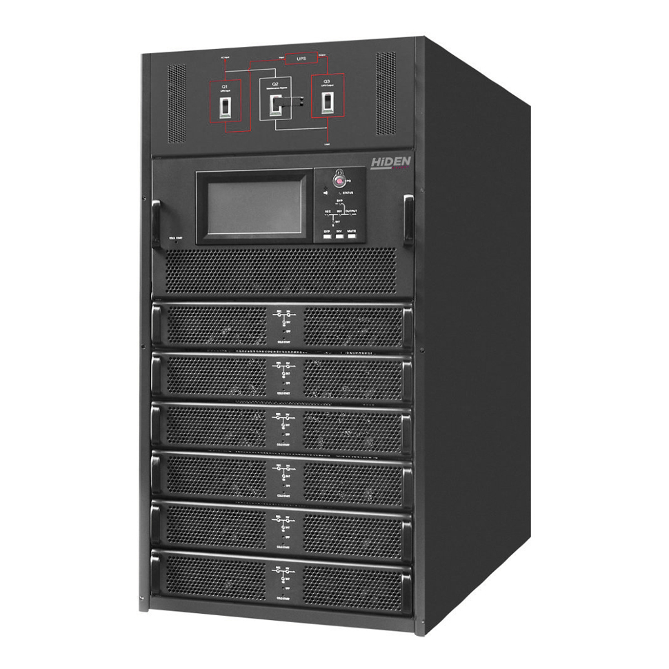 Миниатюра: Купить силовой шкаф HIDEN Expert HEM200/25C: 200 кВА / 200 кВт, Rack/Tower. Для модульной системы бесперебойного питания. Характеристики и заказ.