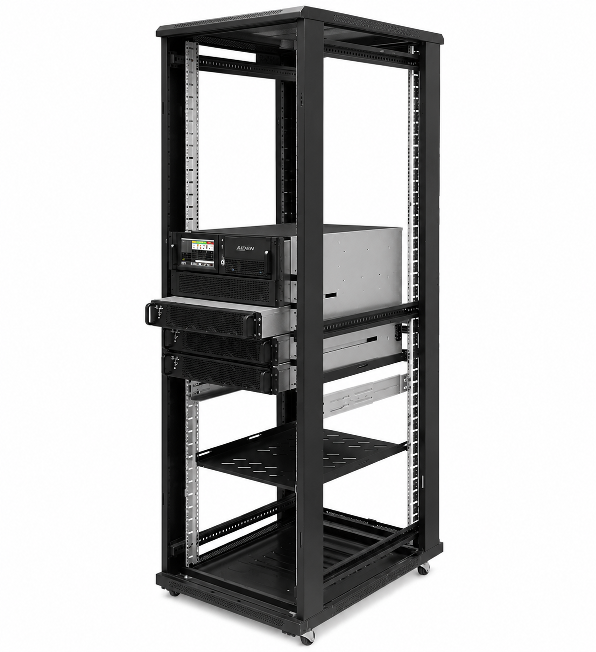 Миниатюра: Купить силовой шкаф HIDEN Expert HEM030/15X: 30 кВА / 30 кВт, Rack/Tower. Для модульной системы бесперебойного питания. Характеристики и заказ.
