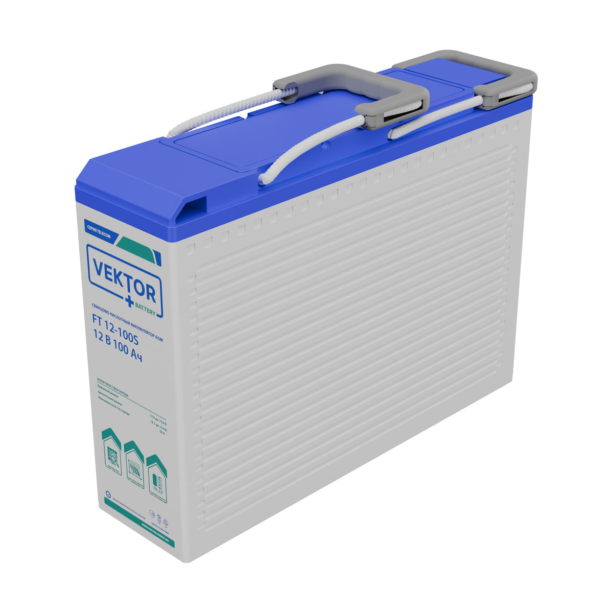 Миниатюра: Купить аккумулятор VEKTOR Plus FT 12-100S: AGM, 12 В, 100 А&middot;ч. Цена, размеры и характеристики в &laquo;Прайм Электро&raquo;.