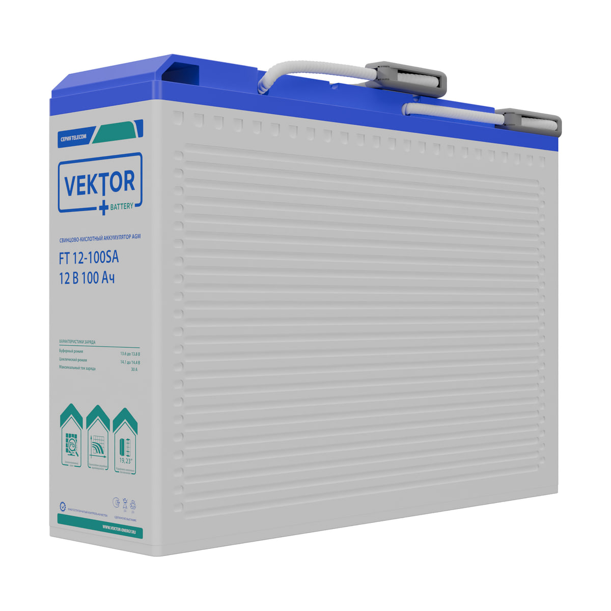 Миниатюра: Купить аккумулятор VEKTOR Plus FT 12-100SA: AGM, 12 В, 100 А&middot;ч. Цена, размеры и характеристики в &laquo;Прайм Электро&raquo;.