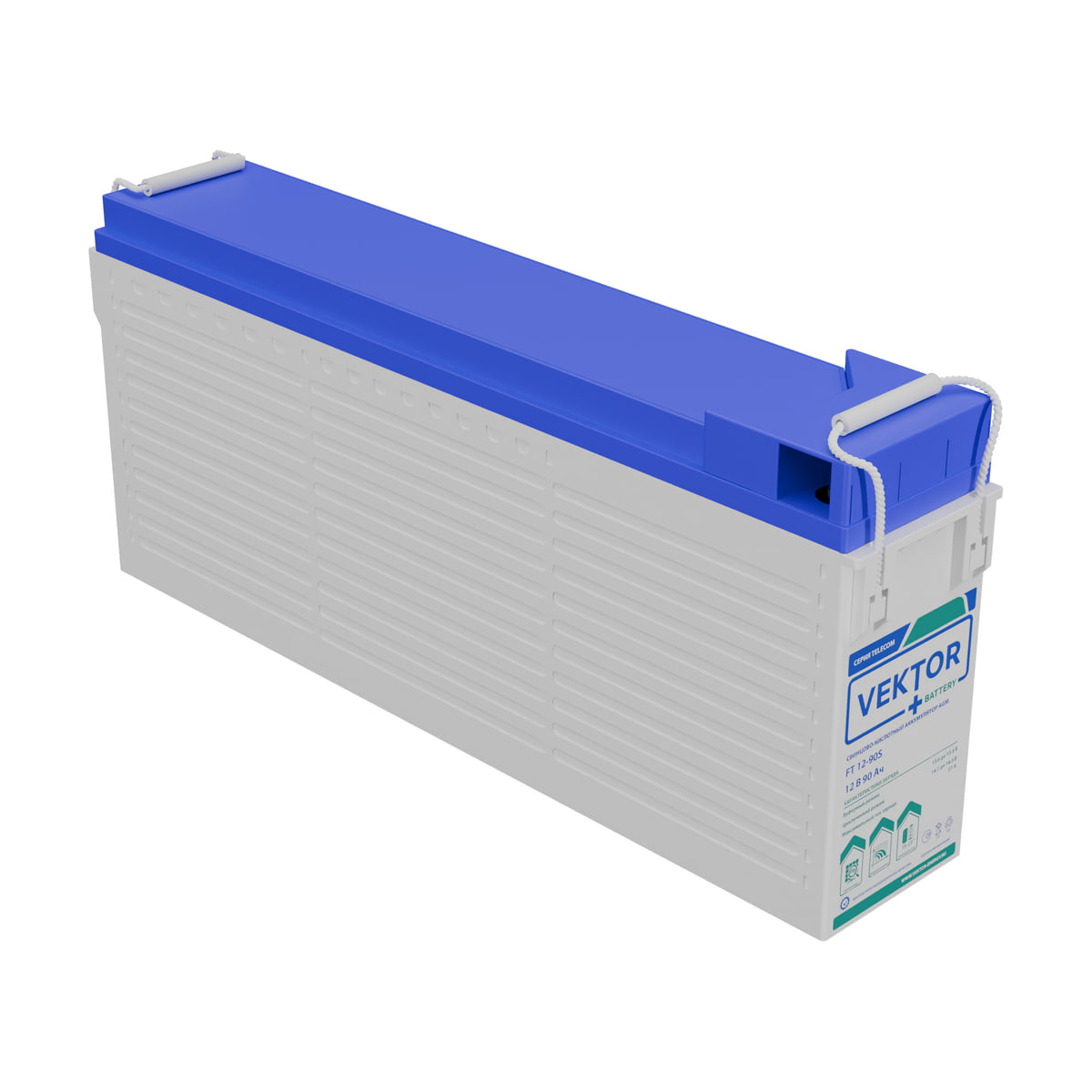 Миниатюра: Купить аккумулятор VEKTOR Plus FT 12-90S: AGM, 12 В, 90 А&middot;ч. Цена, размеры и характеристики в &laquo;Прайм Электро&raquo;.