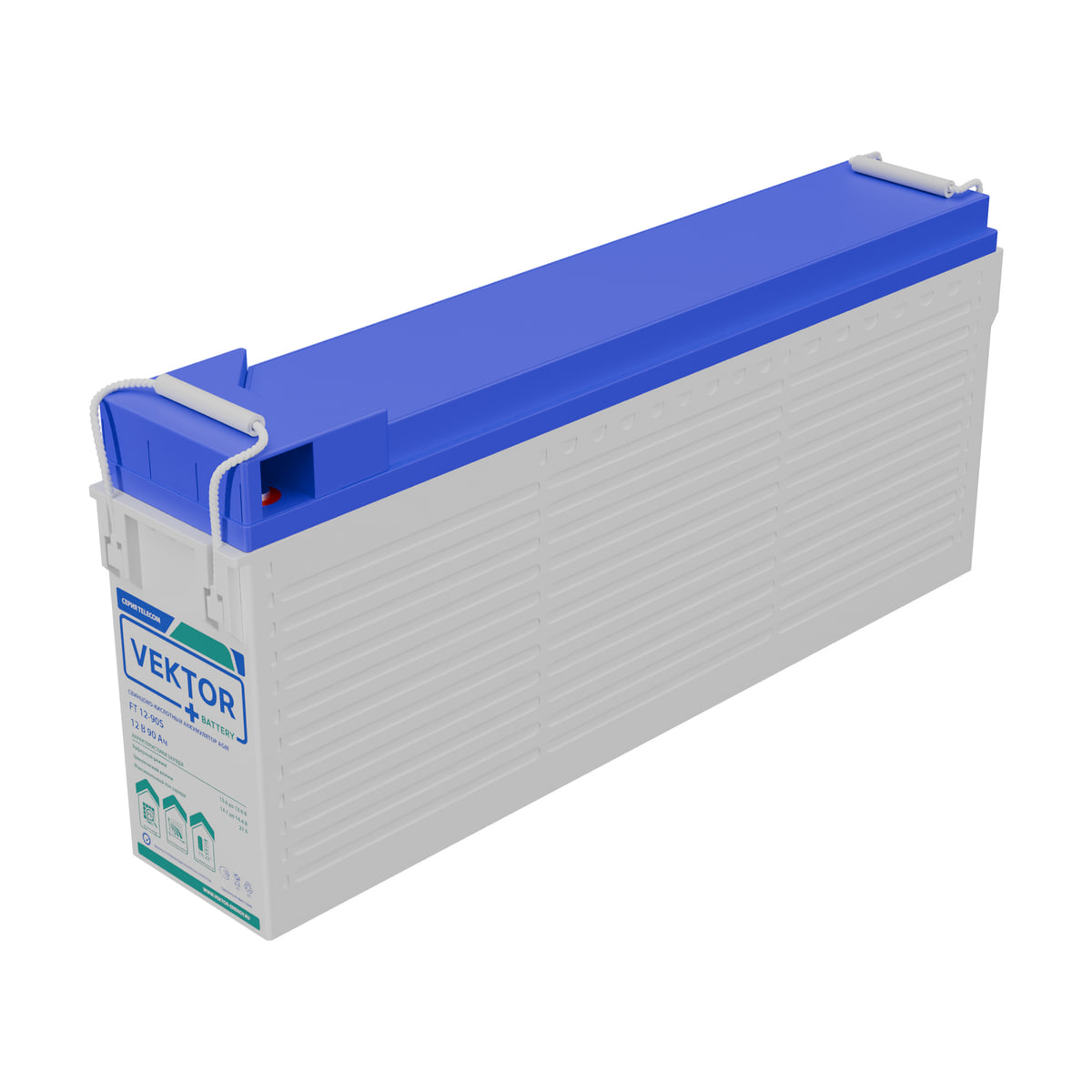 Миниатюра: Купить аккумулятор VEKTOR Plus FT 12-90S: AGM, 12 В, 90 А&middot;ч. Цена, размеры и характеристики в &laquo;Прайм Электро&raquo;.