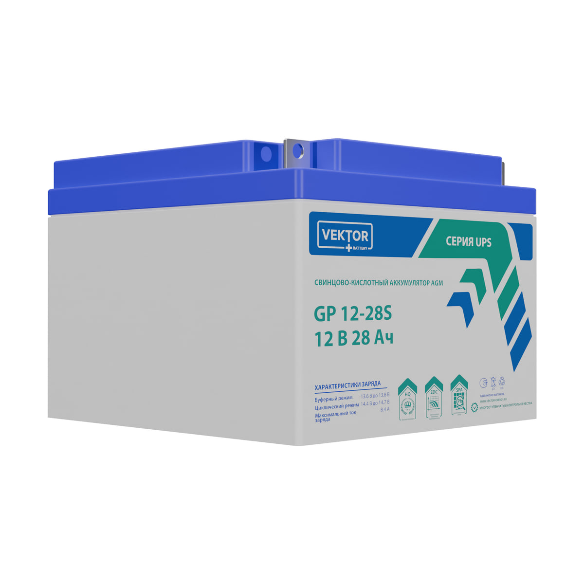 Миниатюра: Купить аккумулятор VEKTOR Plus GP 12-28S: AGM, 12 В, 28 А&middot;ч. Цена, размеры и характеристики в &laquo;Прайм Электро&raquo;.